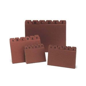 Mariola Índice para Ficheros A-Z Cuero 150x100 mm
