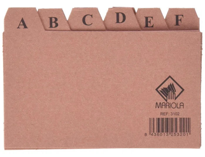 Csp Índice de cartón para fichero nº2 75x125 mm Csp Índice de cartón para fichero nº2 75x125 mm