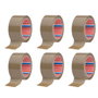 Tesa Cinta de embalar marrón polipropileno 28 micras 50 mm x 66 m, 6 uds