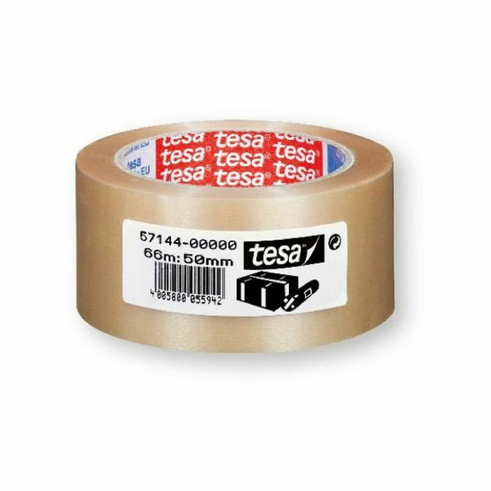 Tesa Tesapack PP 4089 Cinta de Embalar Transparente 50 mm x 66 m (Pack de 6)