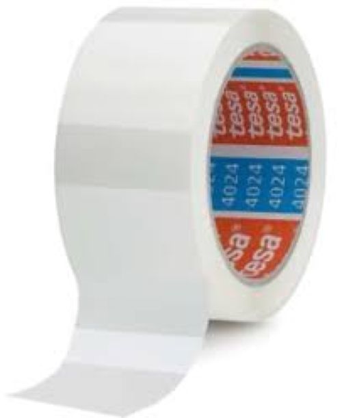 TESA TAPE, S.A. Pack 6 rollos de cinta de embalaje blanco de polipropileno 50 mm x 66 m