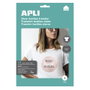 Apli Papel Transfer A4 para Impresoras Inkjet, 10 Hojas para Prendas Blancas