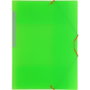 Grafoplás Carpeta Colorgraf Verde Translúcido con 3 Solapas y Gomas