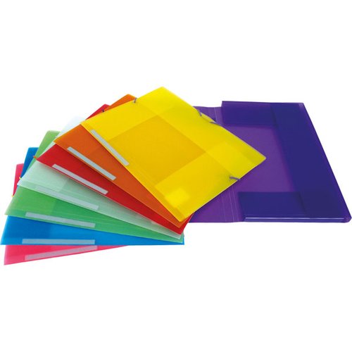 Grafoplás Carpeta Colorgraf Folio con 3 solapas Rojo translúcido