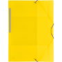 Grafoplás Carpeta Colorgraf Folio con 3 Solapas y Gomas, Amarillo Translúcido