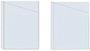 GRAFOPLAS Funda para Planos A4 PVC 100µ Corte Diagonal, 100 Unidades