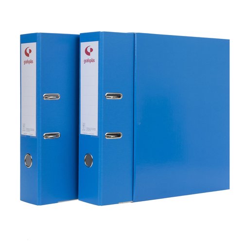 Grafoplás Grafcolor Módulo de 2 Archivadores de Palanca 65mm Folio Azul Grafoplás Grafcolor Módulo de 2 Archivadores de Palanca 65mm Folio Azul