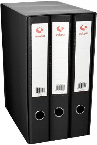 Grafoplás Módulo 3 Archivadores de Palanca Folio 40mm Negro