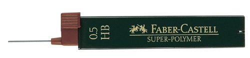 Faber Castell Minas Super-Polymer 0.5 mm HB Estuche 12 Unidades Grafito Faber Castell Minas Super-Polymer 0.5 mm HB Estuche 12 Unidades Grafito
