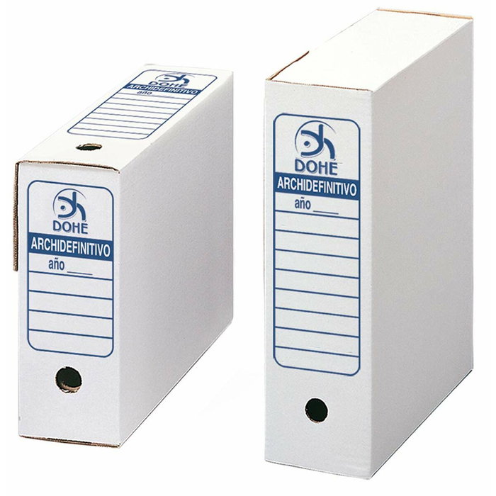 Dohe Caja de Archivo Definitivo Folio Prolongado Blanco Pack de 50