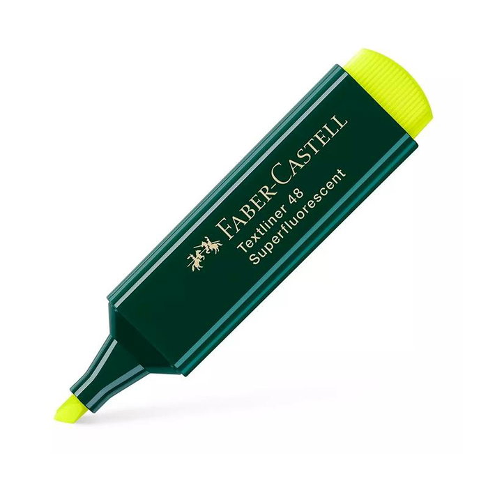 Faber-Castell Textliner 48 Marcador Fluorescente Amarillo Punta Biselada Faber-Castell Textliner 48 Marcador Fluorescente Amarillo Punta Biselada