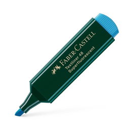 Faber-Castell Marcador fluorescente Textliner 48 Azul punta biselada