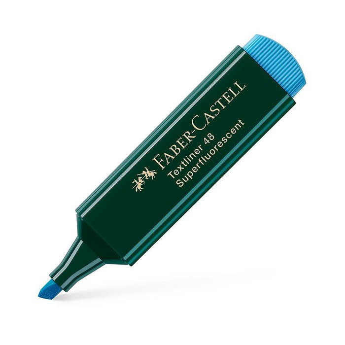 Faber-Castell Marcador fluorescente Textliner 48 Azul punta biselada Faber-Castell Marcador fluorescente Textliner 48 Azul punta biselada