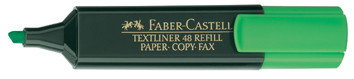 Faber-Castell Marcador fluorescente Textliner 48 Verde, punta biselada Faber-Castell Marcador fluorescente Textliner 48 Verde, punta biselada