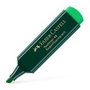 Faber-Castell Marcador fluorescente Textliner 48 Verde, punta biselada