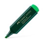 Faber-Castell Marcador fluorescente Textliner 48 Verde, punta biselada
