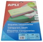 Apli Etiquetas Adhesivas Transparentes Brillo Inkjet 48,5x25,4mm