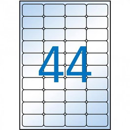 Apli Etiquetas Adhesivas Transparentes 48,5x25,4 mm Cantos Romos 44 X 10H Inkjet