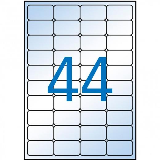 Apli Etiquetas Adhesivas Transparentes 48,5x25,4 mm Cantos Romos 44 X 10H Inkjet Apli Etiquetas Adhesivas Transparentes 48,5x25,4 mm Cantos Romos 44 X 10H Inkjet
