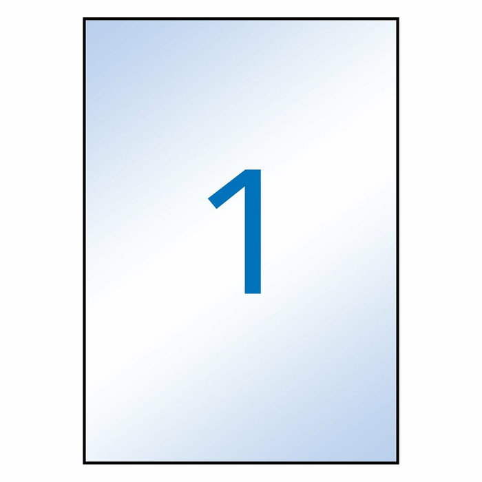 Apli Etiquetas Adhesivas de Poliéster Transparente para Ink-jet 210x297 mm