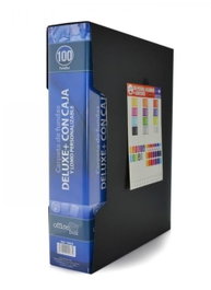 FRAGA IMPORT, S.L. Carpeta 100 fundas A4 deluxe con caja y lomo personalizable