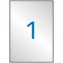 Apli Etiquetas Adhesivas de Poliéster Metalizado Plata 210x297 mm