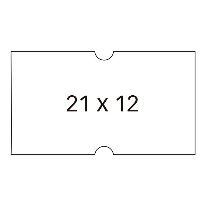 Apli Etiquetas Removibles de 21x12mm Blancas Pack de 6 Rollos