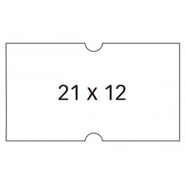 Apli Etiquetas Removibles Para Etiquetadora De Precios 21x12 mm C-Rectos 6 Rollos De 1000 Blanco Compatibles Con Modelos 101418 Y 101948