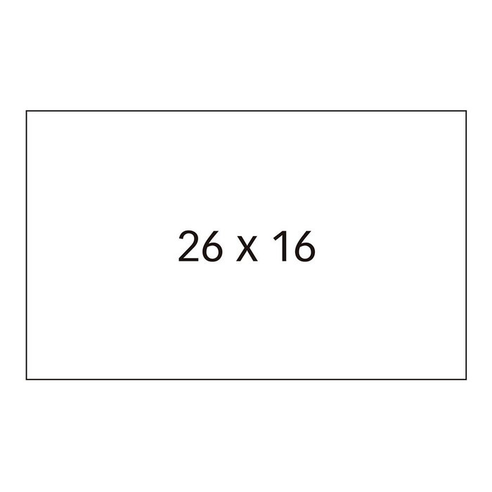 APLI Etiquetas de Precio Blancas Removibles 26x16 mm, Pack de 6 Rollos