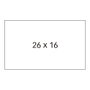 APLI Etiquetas de Precio Blancas Removibles 26x16 mm, Pack de 6 Rollos