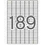 Apli Etiquetas Adhesivas Blancas Cantos Romos 25,4x10mm Removibles