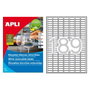Apli Etiquetas Adhesivas Blancas Cantos Romos 25,4x10mm Removibles