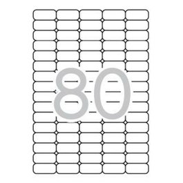 Apli Etiquetas Adhesivas Blancas Cantos Romos 35,6x16,9mm 2.000 uds.