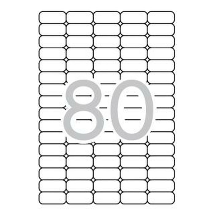 Apli Etiquetas Adhesivas Blancas Cantos Romos 35,6x16,9mm 2.000 uds. Apli Etiquetas Adhesivas Blancas Cantos Romos 35,6x16,9mm 2.000 uds.