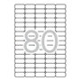 Apli Etiquetas Adhesivas Blancas Cantos Romos 35,6x16,9mm 2.000 uds.