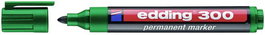 Marcador Permanente Edding 300 Conico Verde (Set de 10)