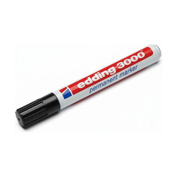 Edding Marcador Permanente 3000 Negro Punta Cónica
