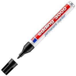 Edding Marcador Permanente 3000 Negro Punta Cónica