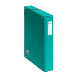 Dohe 10361 Caja de Proyectos Cartón Forrado Lomo 5 cm Verde Claro con Etiqueta 245x350x50 mm