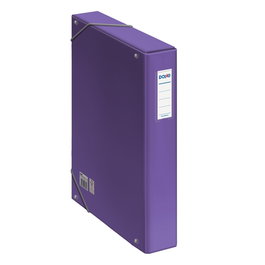 Dohe Caja de Proyectos Cartón Forrado Lomo 5 cm Morado Etiqueta 245x350x50 mm 10363