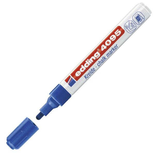 Edding Marcador de Tiza Líquida 4095 Azul Punta Cónica 2-3 mm