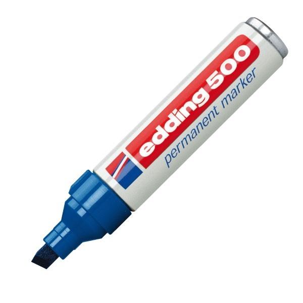Edding 500 Marcador permanente punta de cincel 2-7 mm azul Edding 500 Marcador permanente punta de cincel 2-7 mm azul