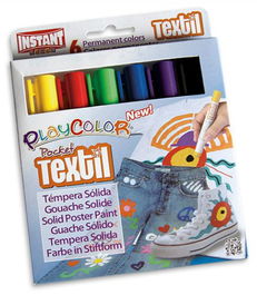 Tempera Solida Playcolor Textil Pocket 5Gr. Estuche De 6 Colores