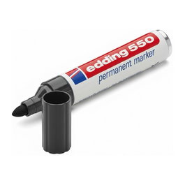 Edding 550 Marcador permanente punta cónica 3-4 mm negro