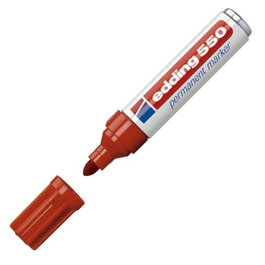 edding Marcador permanente 550 rojo punta cónica 3-4 mm