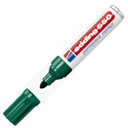 Edding 550 Rotulador Permanente Verde Punta Cónica 3-4 mm