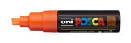 POSCA Marcador PC-8K Punta Biselada 8.0 mm No Permanente Naranja Fluor