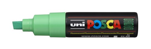 POSCA Marcador PC-8K Punta Biselada 8.0mm Verde Flúor POSCA Marcador PC-8K Punta Biselada 8.0mm Verde Flúor