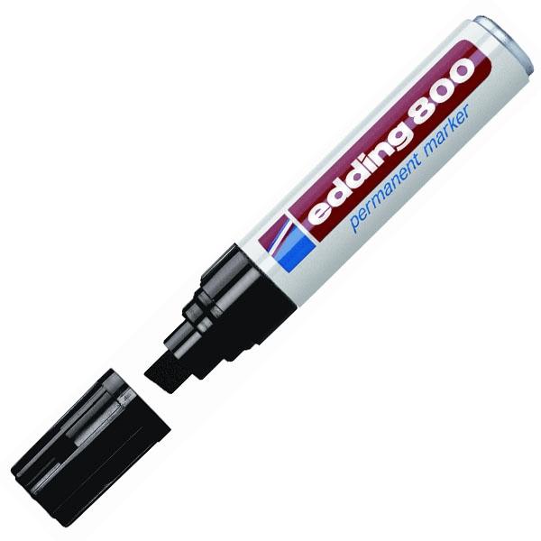 Edding 800 Marcador permanente punta biselada 4-12 mm negro Edding 800 Marcador permanente punta biselada 4-12 mm negro