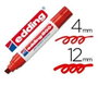 edding Marcador permanente 800 punta de cincel rojo 4-12 mm